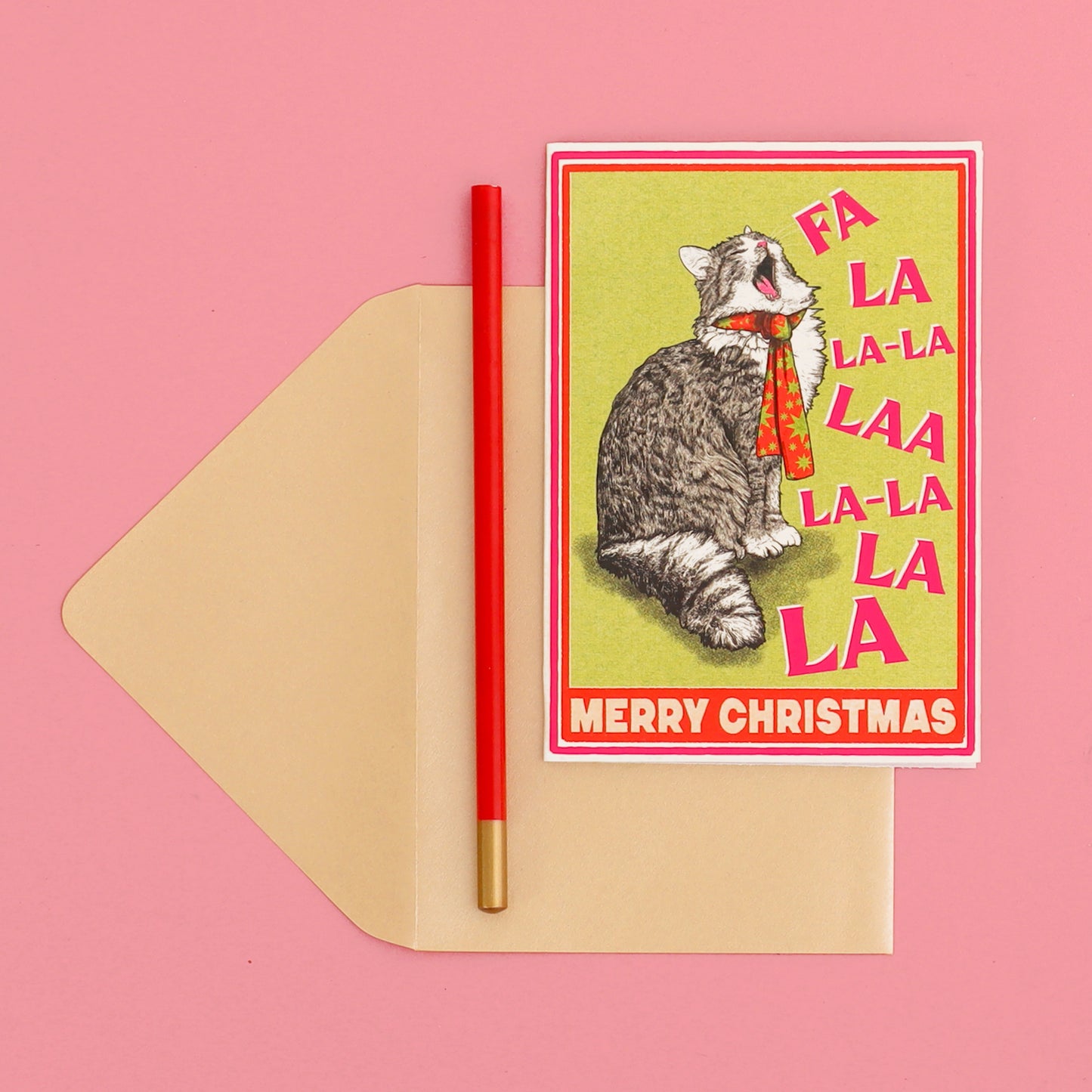 Feline Festive Christmas Card Pack by Fawn & Thistle | Sustainable Plastic free xmas cards | Cat Christmas Cards
