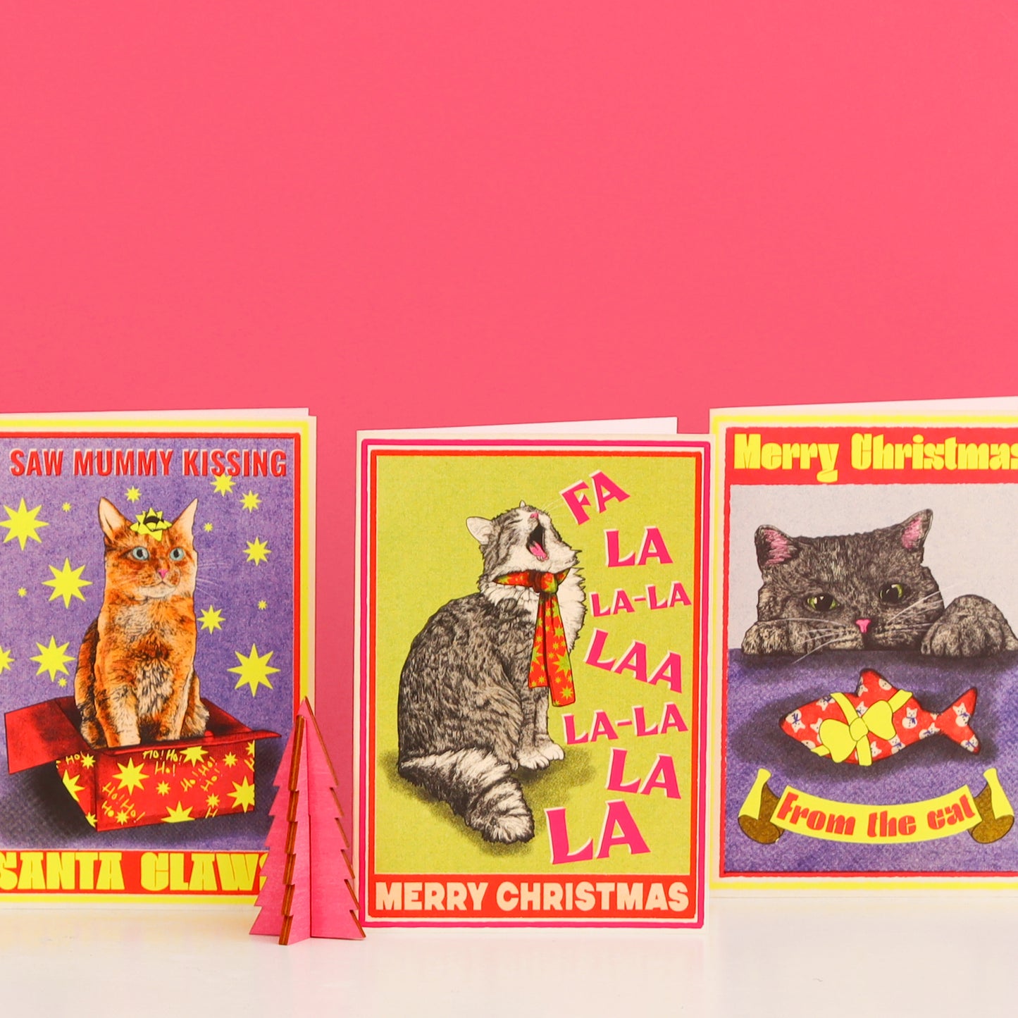 Merry Christmas From The Cat Xmas Card