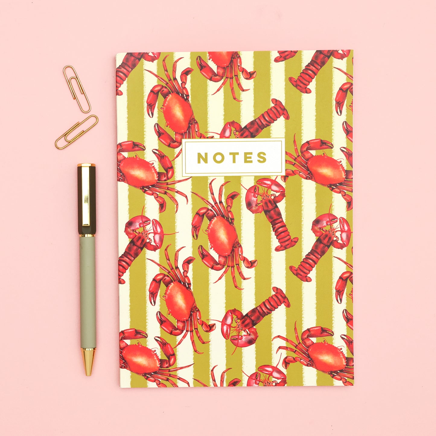 Frutti Di Mare Crustaceans A5 Lined Notebook