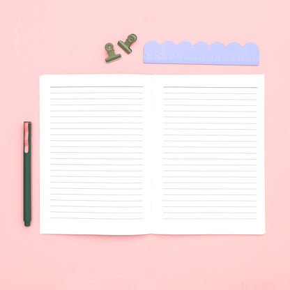 Feed The Cat Lined A5 Notebook