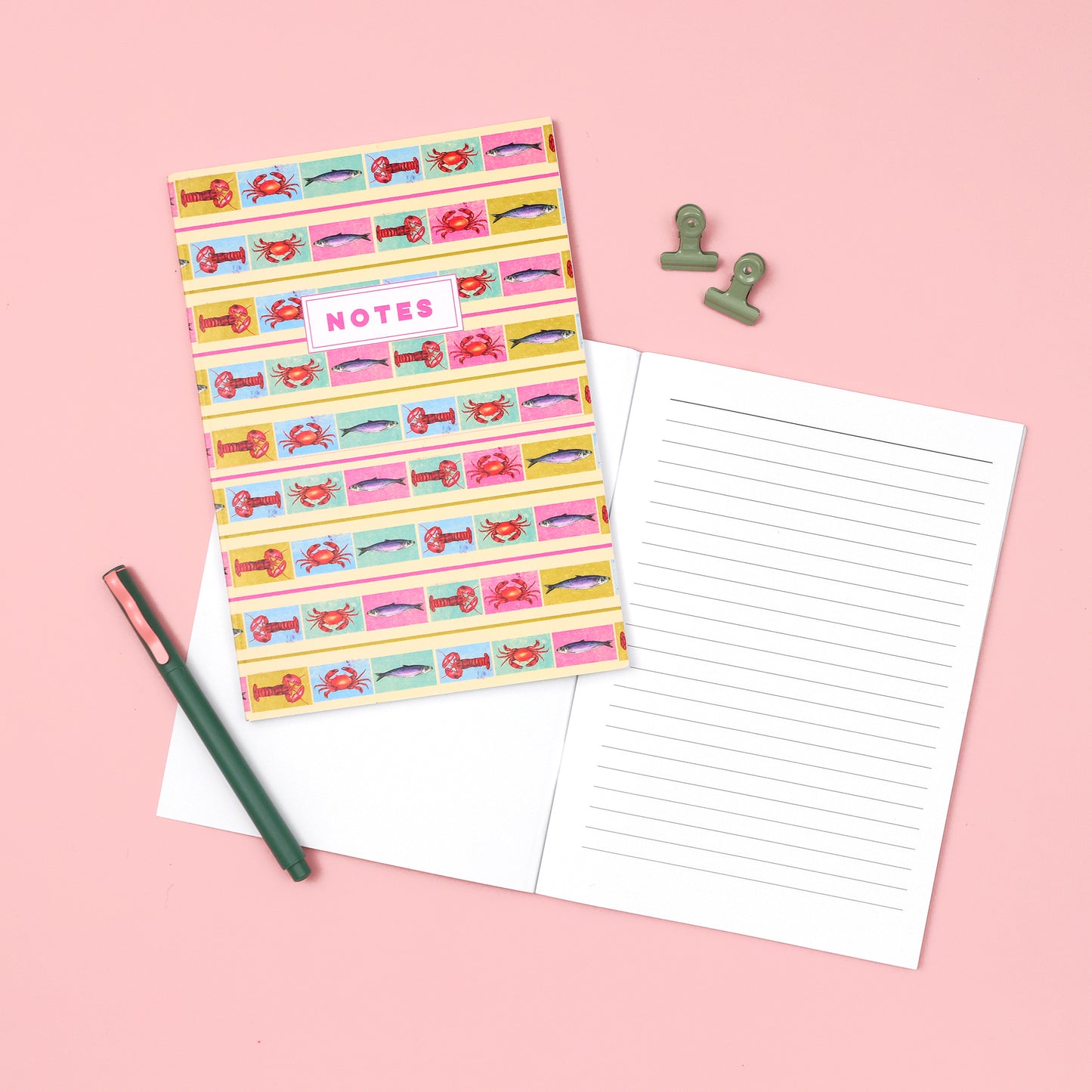 Tutti Frutti Sardines A5 Lined Notebook