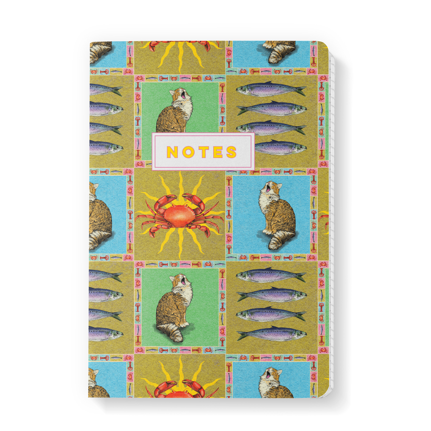 Feed The Cat Lined A5 Notebook