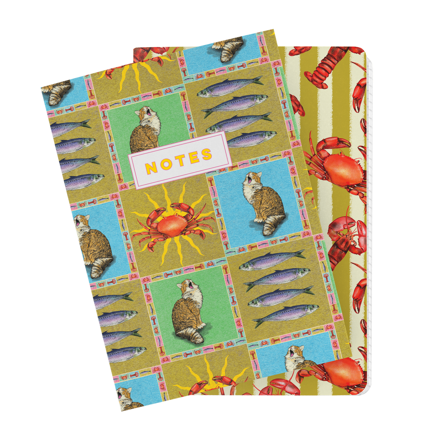 Feed The Cat Lined A5 Notebook