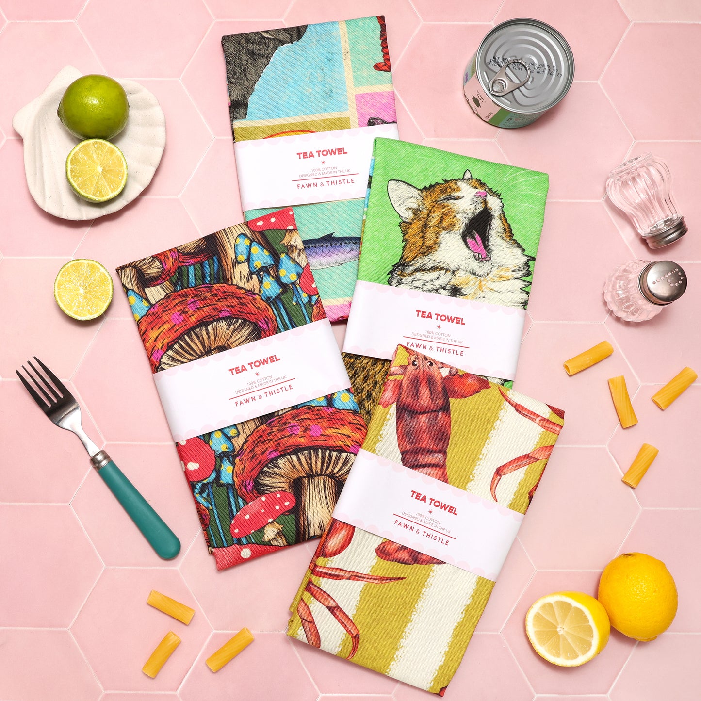 Frutti Di Mare Seaside Tea Towel