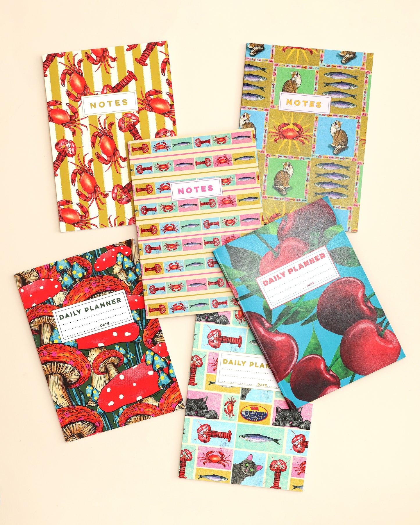 Frutti Di Mare Crustaceans A5 Lined Notebook