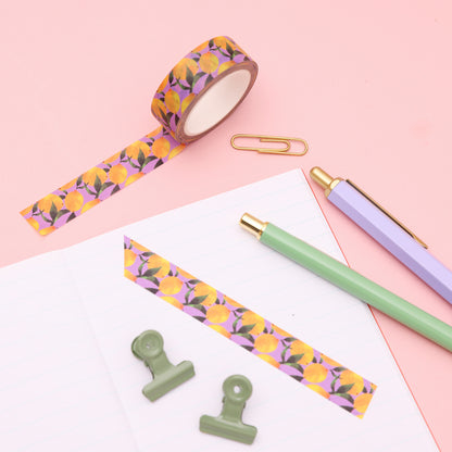 Lemon Pattern Washi Tape