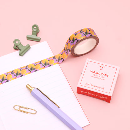 Lemon Pattern Washi Tape
