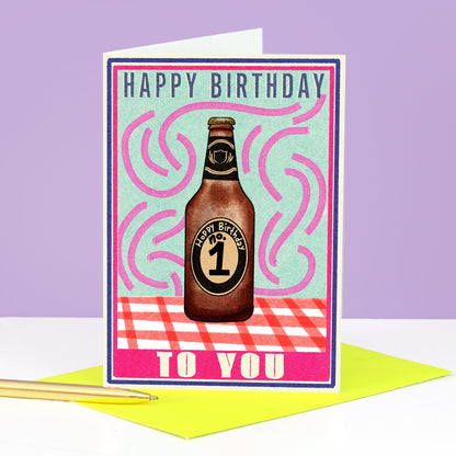 Happy Birthday Beer Greeting Card