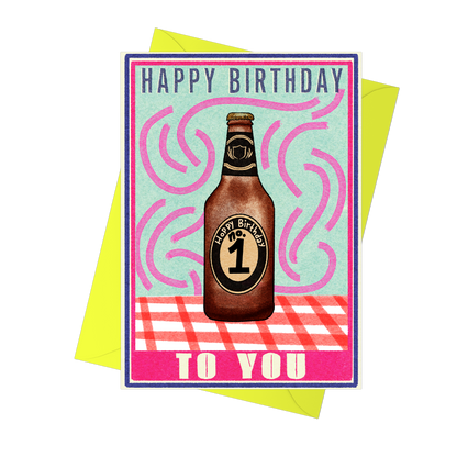 Happy Birthday Beer Greeting Card