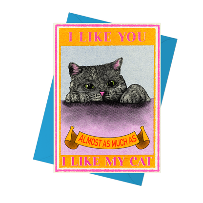 I Like You Cat Card by Fawn & Thistle