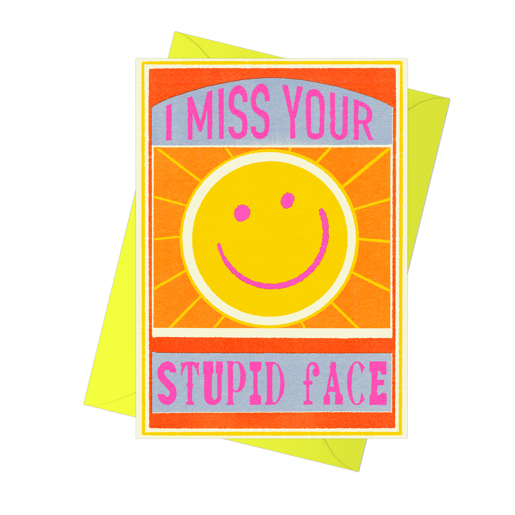 Miss Your Stupid Face Greeting Card buy Fawn & Thistle