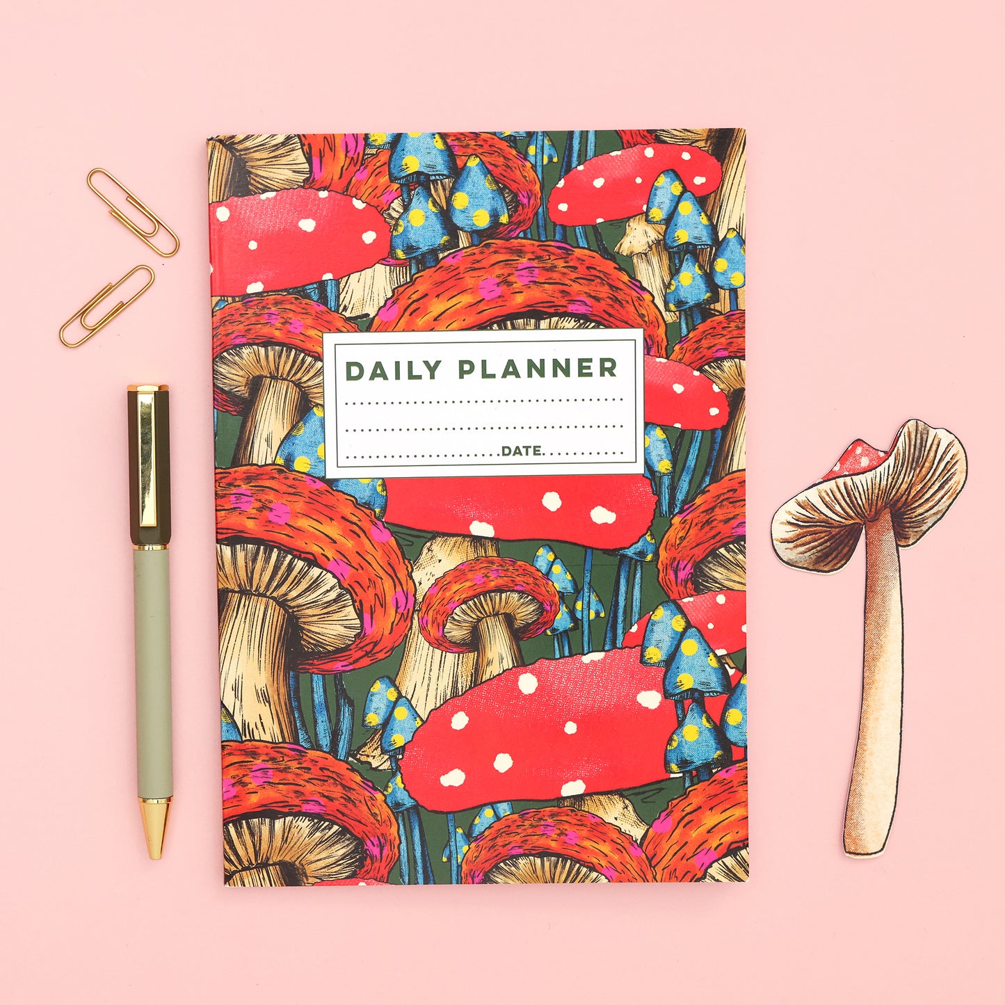 Mushroom A5 Daily Planner | Undated Planner