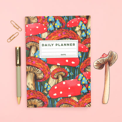 Mushroom A5 Daily Planner | Undated Planner