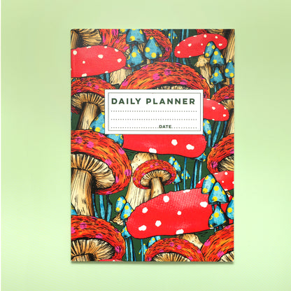 Mushroom A5 Daily Planner | Undated Planner