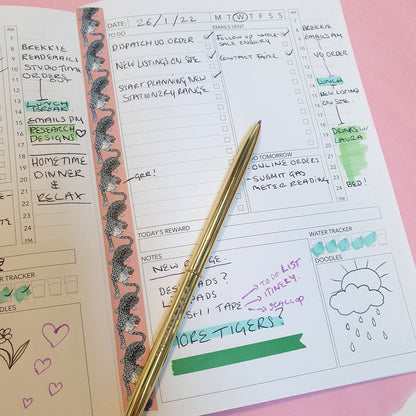 *SECONDS SALE* Peach Daily Planner - Fawn and Thistle - 