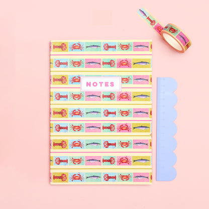 Tutti Frutti Sardines A5 Lined Notebook
