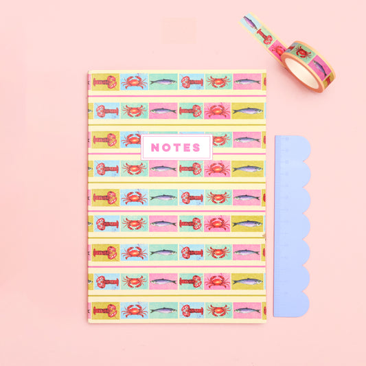 Tutti Frutti Sardines A5 Lined Notebook