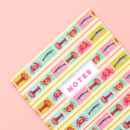 Tutti Frutti Sardines A5 Lined Notebook