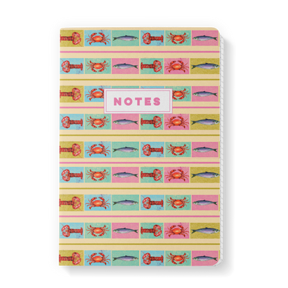 Tutti Frutti Sardines A5 Lined Notebook