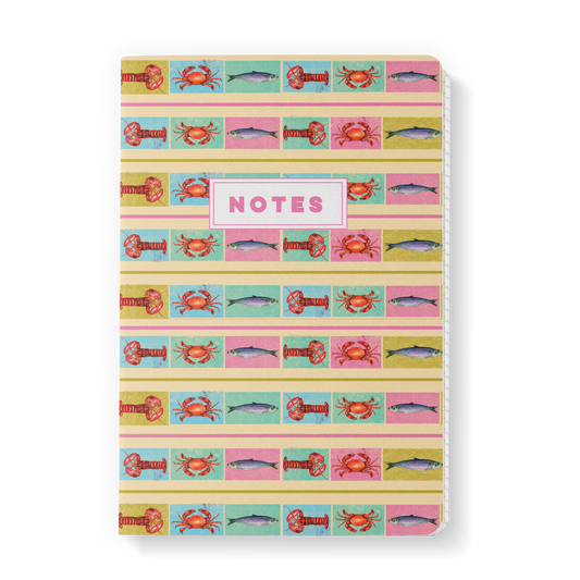 Tutti Frutti Sardines A5 Lined Notebook