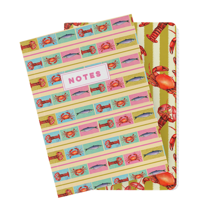 Tutti Frutti Sardines A5 Lined Notebook
