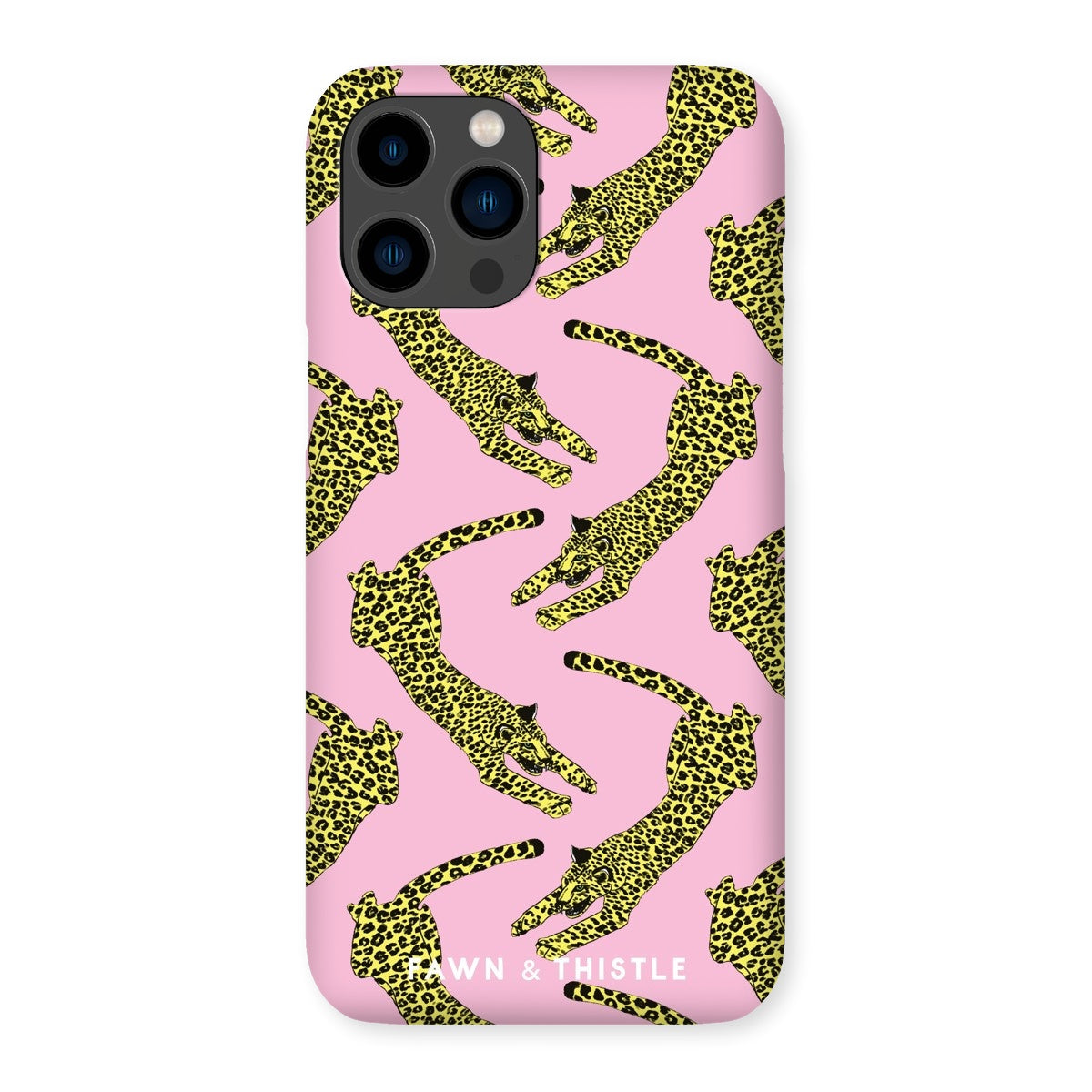 Leaping Leopard Pattern Phone Case