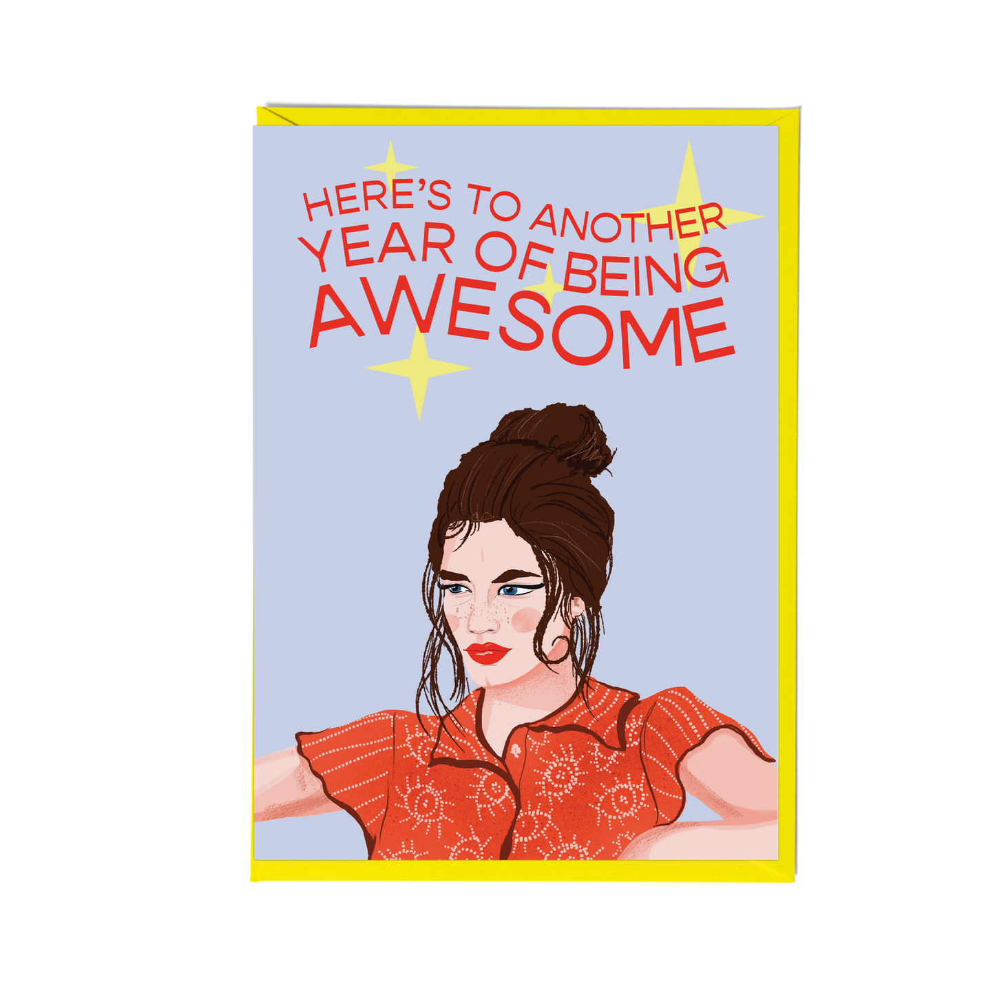 Another Year Being Awesome Birthday Girl Greeting Card