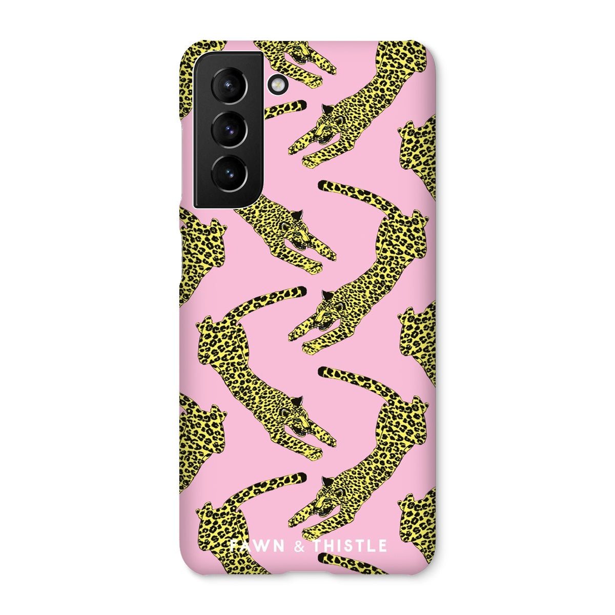 Leaping Leopard Pattern Phone Case