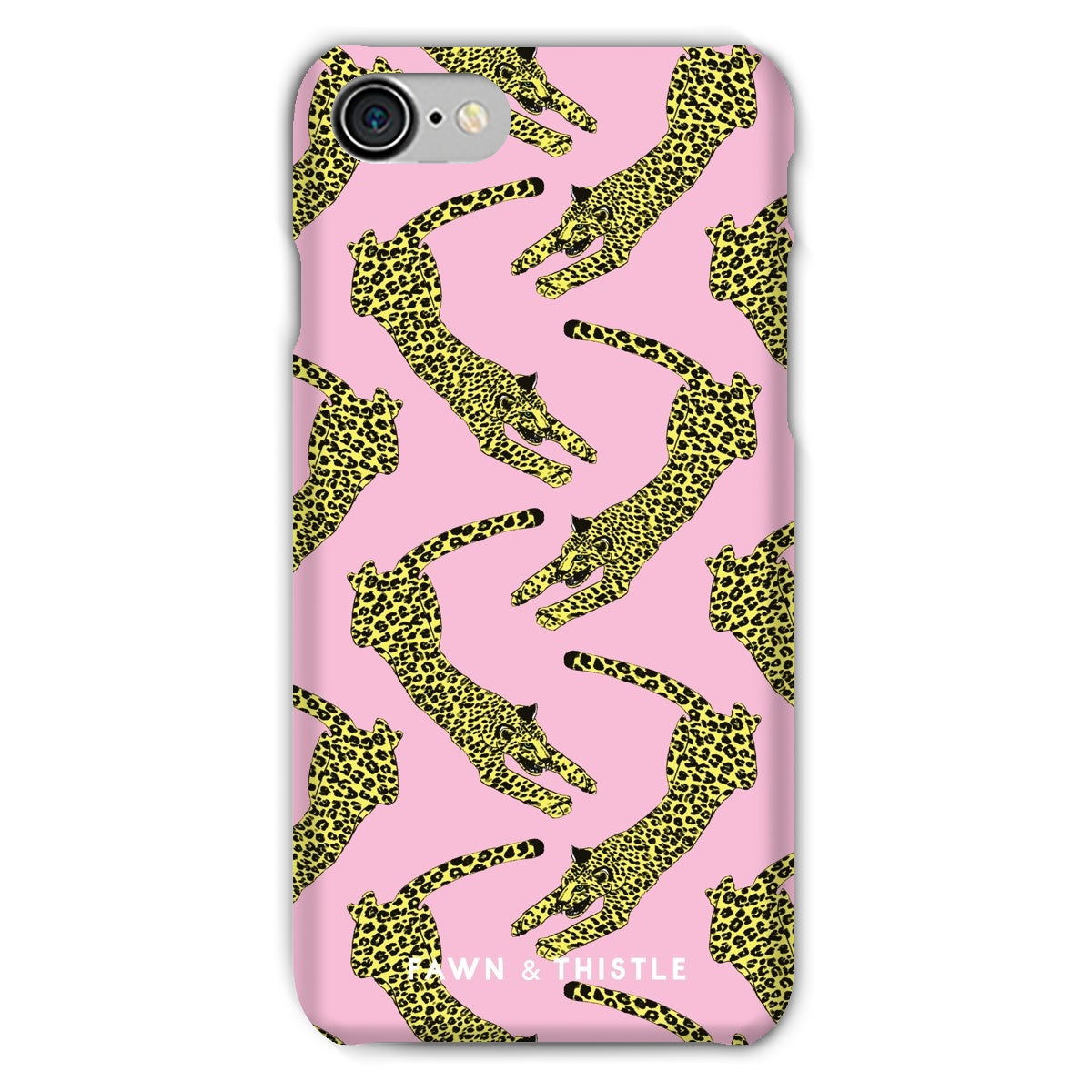 Leaping Leopard Pattern Phone Case