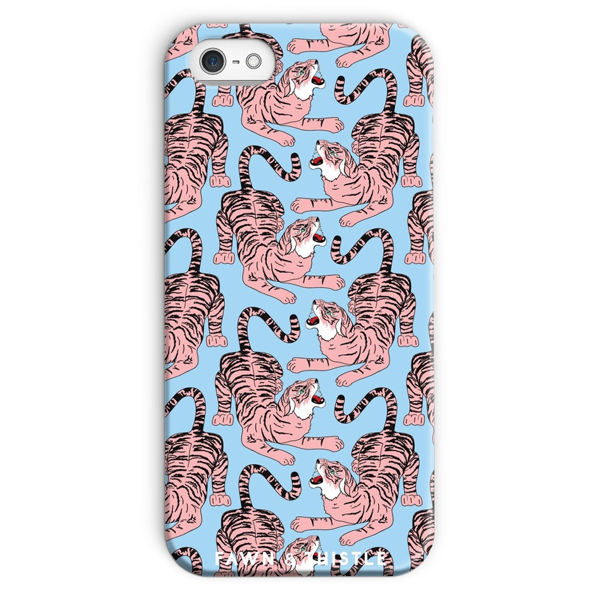 Roaring Pink Tiger Snap Phone Case