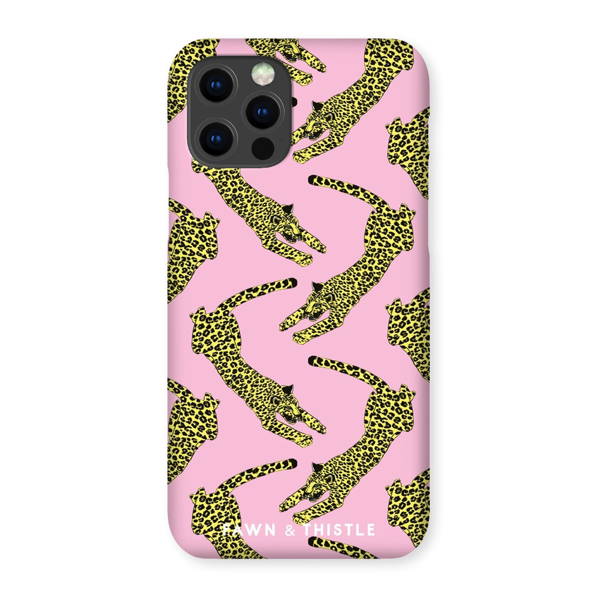 Leaping Leopard Pattern Phone Case