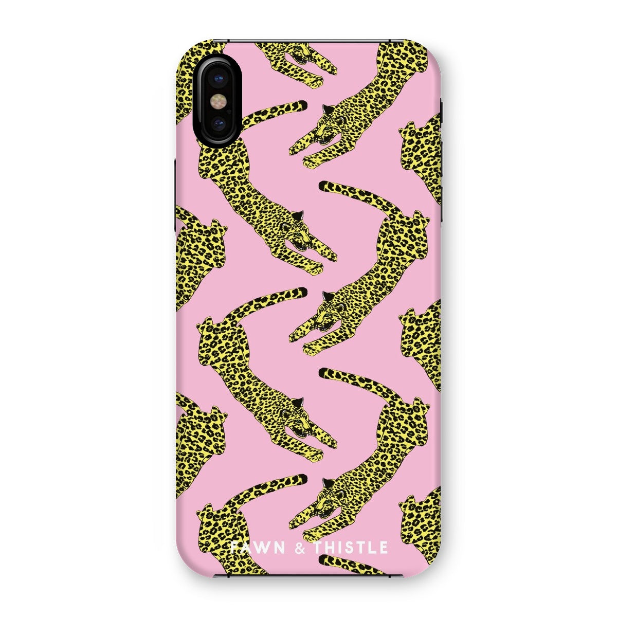 Leaping Leopard Pattern Phone Case