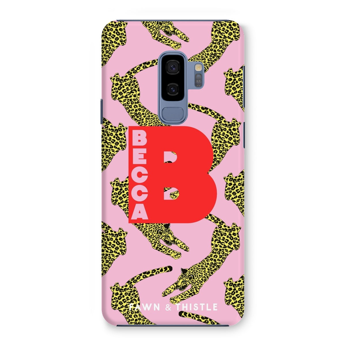 Leaping Leopard Personalised Phone Case