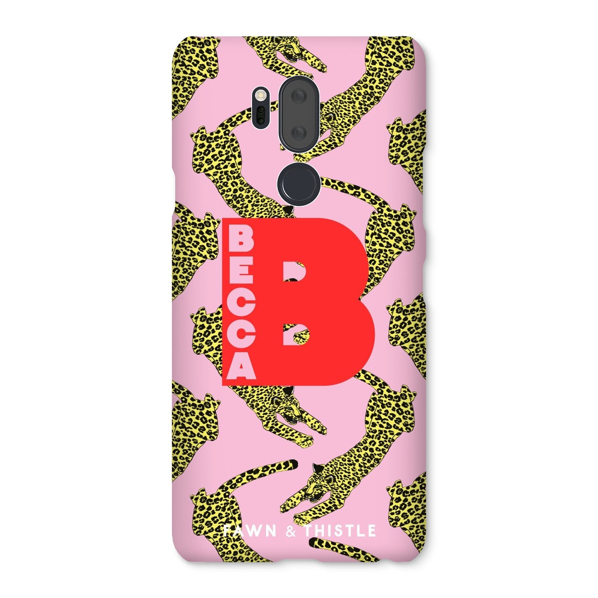 Leaping Leopard Personalised Phone Case