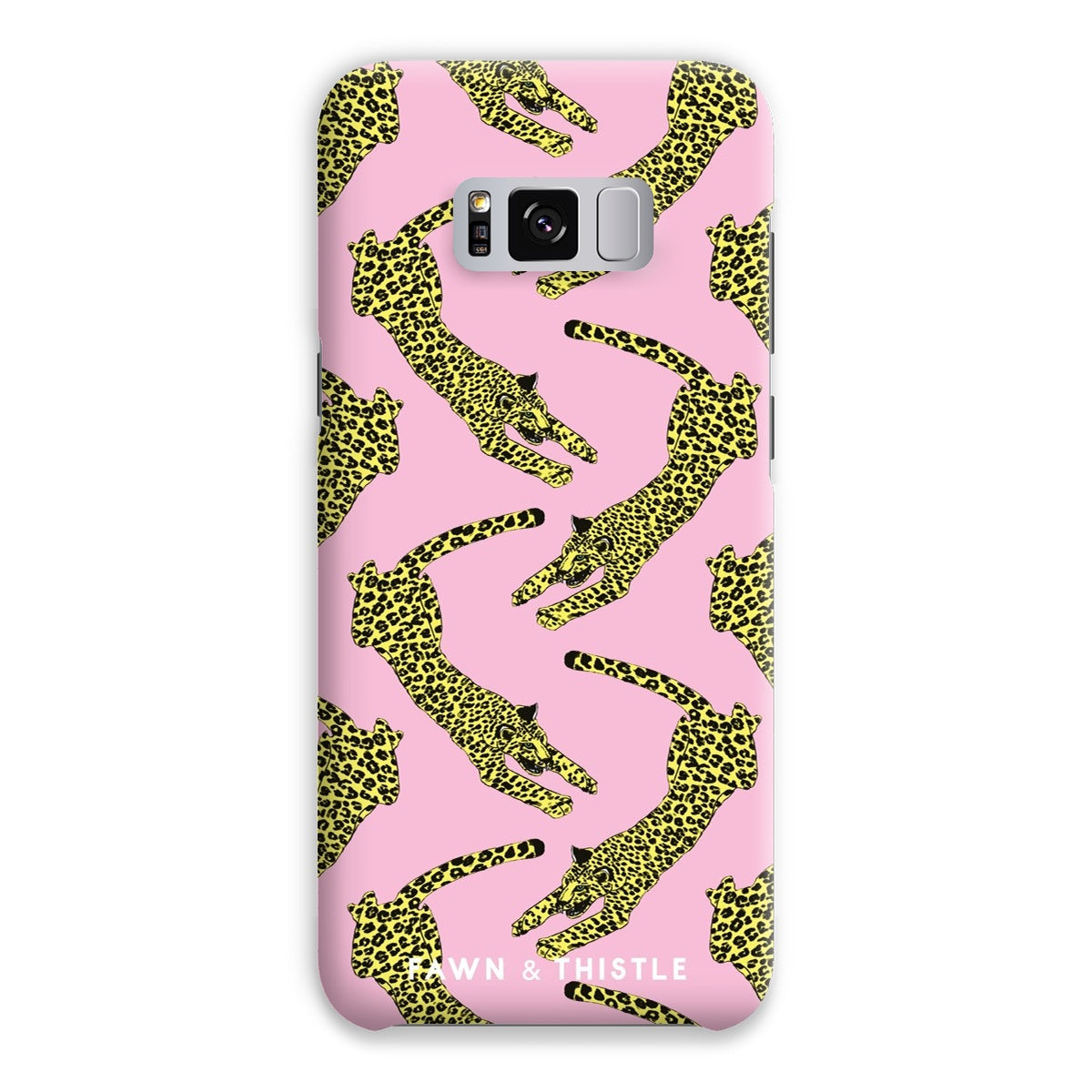 Leaping Leopard Pattern Phone Case