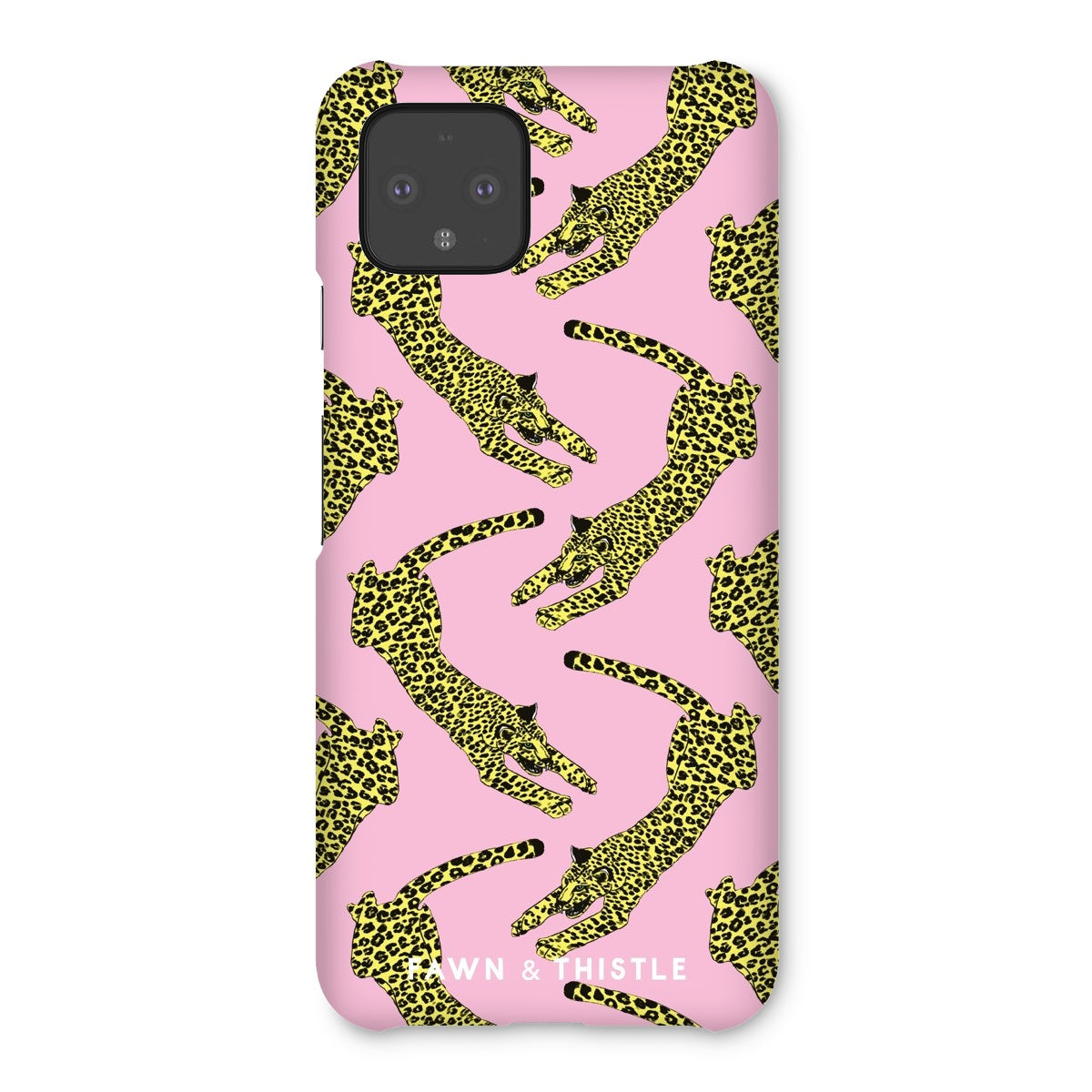 Leaping Leopard Pattern Phone Case