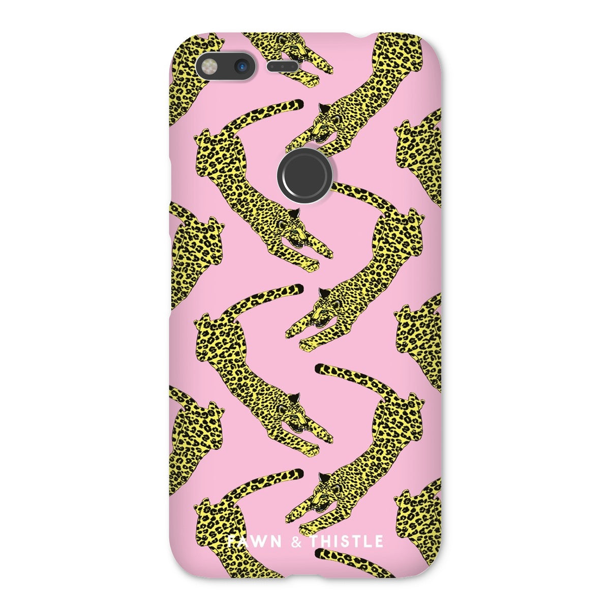 Leaping Leopard Pattern Phone Case