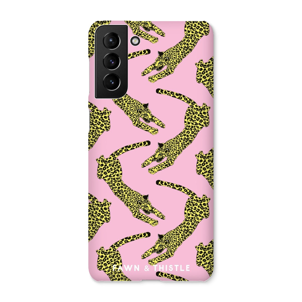 Leaping Leopard Pattern Phone Case