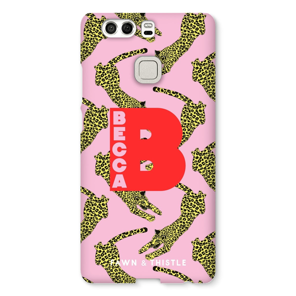 Leaping Leopard Personalised Phone Case