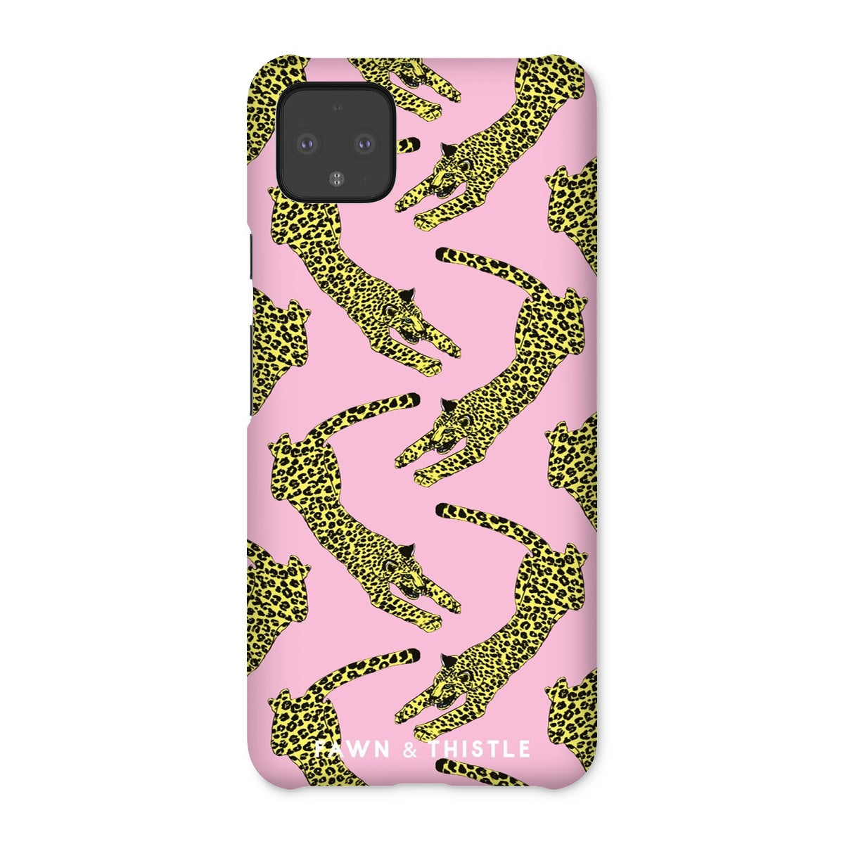 Leaping Leopard Pattern Phone Case