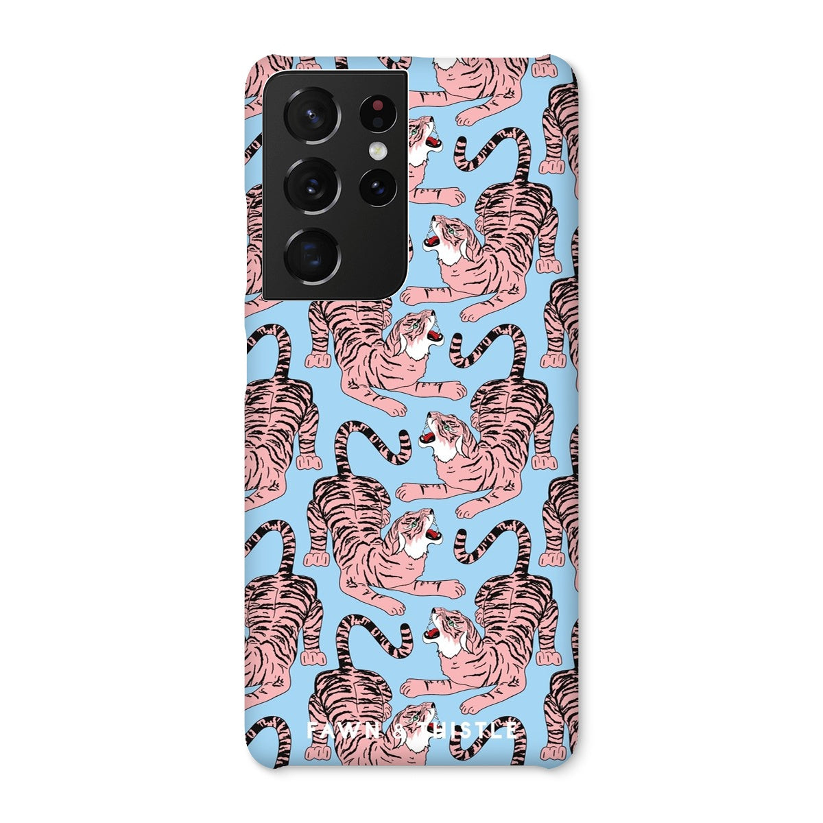 Roaring Pink Tiger Snap Phone Case