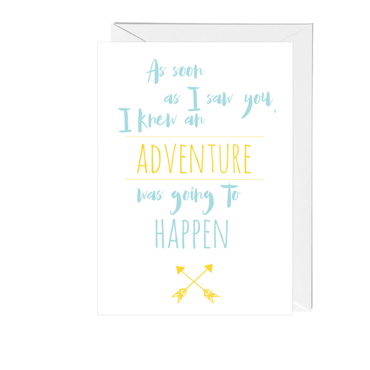 Adventure Was Going to Happen Greeting Card - Fawn and Thistle