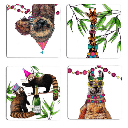 party Animals coaster set