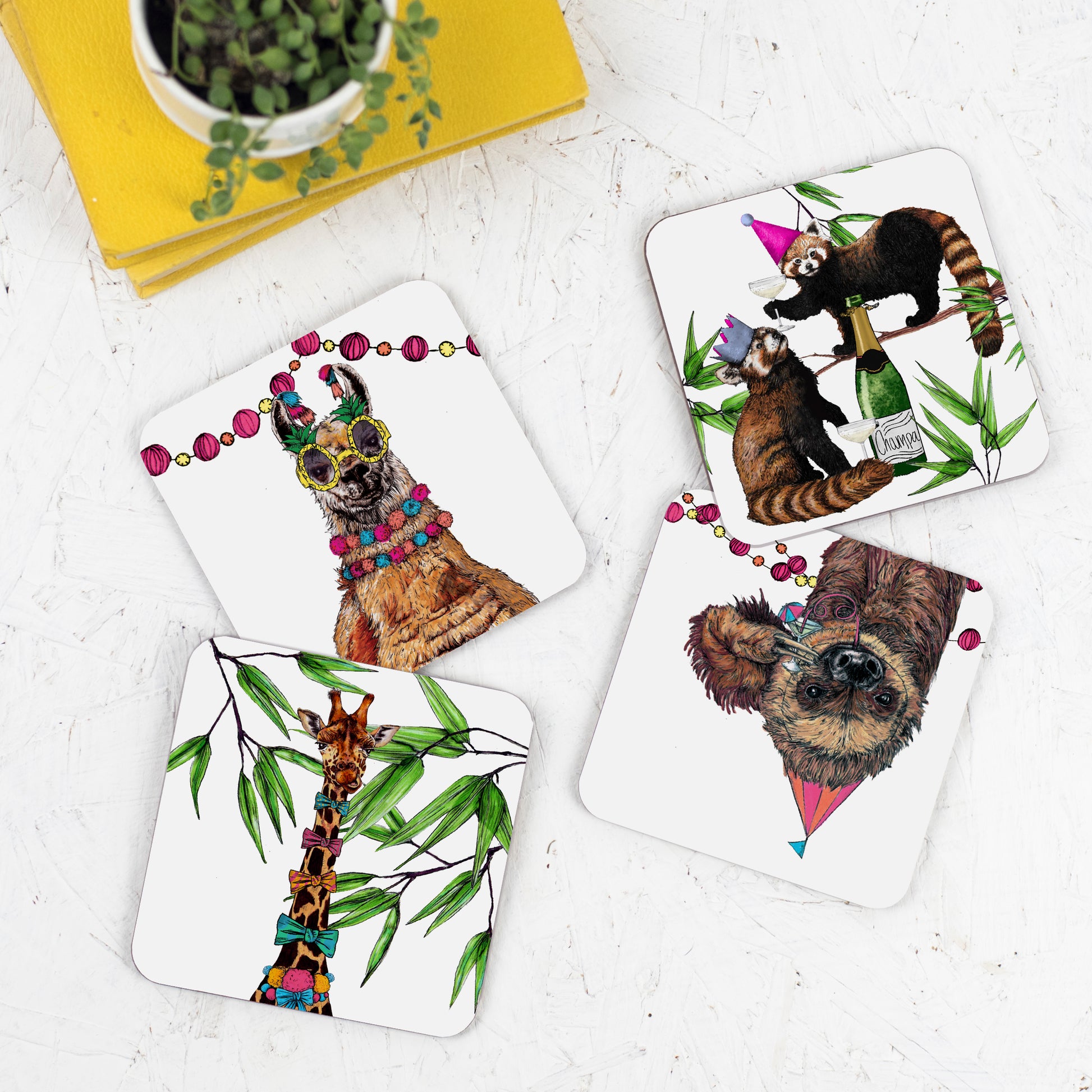 party Animals coaster set