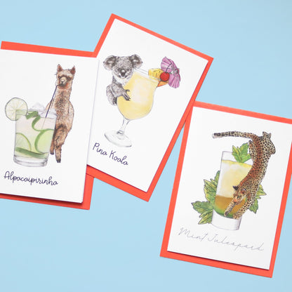 Alpacaipirinha Cocktail Greeting Card - Fawn and Thistle