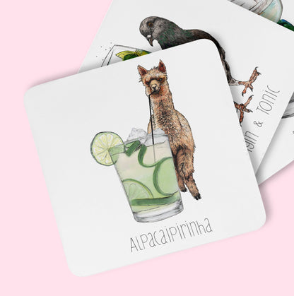 Alpacaipirinha Drinks Coaster - Fawn and Thistle