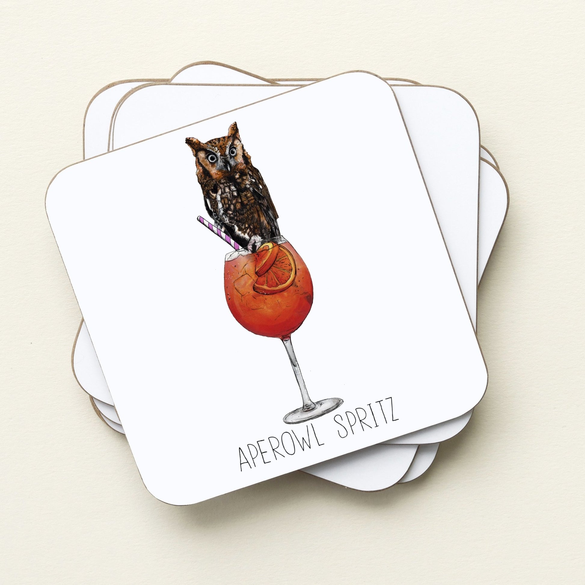 Aperowl Spritz Drinks Coaster - Fawn and Thistle