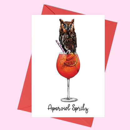 Aperowl Spritz Greeting Card - Fawn and Thistle
