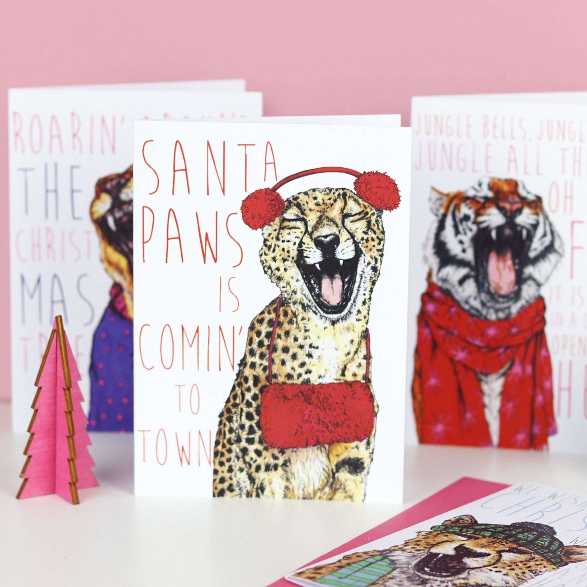 Caroling Cats Christmas Card Pack - Fawn and Thistle