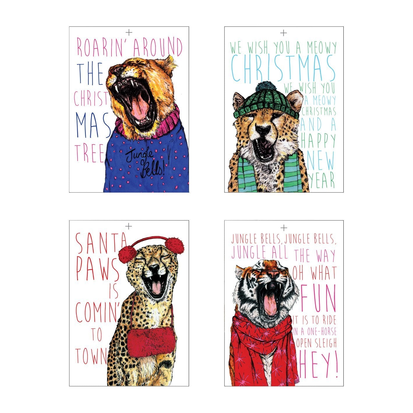 Caroling Cats Christmas Gift Tags - Fawn and Thistle